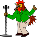 Singer - Rooster Clip Art