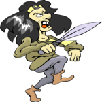 Man with Sword 13 Clip Art