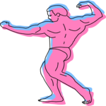 Body Builder 19 Clip Art