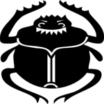 Scarab-Dung Beetle Clip Art