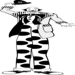 Clown - Tall 1 Clip Art