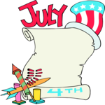 July 4th Frame Clip Art