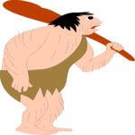 Cave Man 06 Clip Art