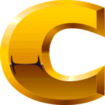 Gold  Condensed C Clip Art