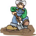 Man with Shovel 3 Clip Art