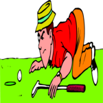 Golfer 049 Clip Art