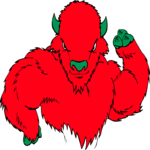 Buffalo - Flexing Clip Art