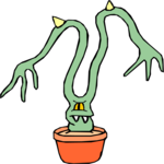 Mutant Plant 14 Clip Art