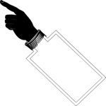 Finger Pointing 043 Clip Art