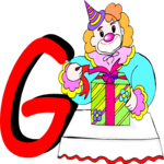 Clown G Clip Art