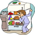 Late Night Snack 1 Clip Art