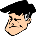 Man Squinting Clip Art