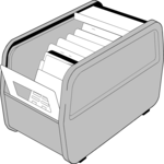 Disk Box 2 Clip Art