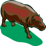 Hippo 05 Clip Art