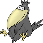 Crow - Happy Clip Art