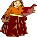 Woman with Jug 3 Clip Art