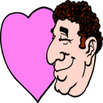 Man & Heart 3 Clip Art