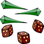 Nails & Dice Clip Art