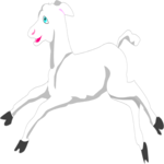 Lamb Running Clip Art