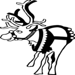 Reindeer 03 Clip Art