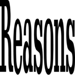 Reasons Clip Art