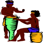 Bongo Players Clip Art