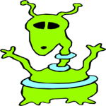 Space Alien 077 Clip Art