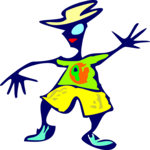 Blue Eyes Dancing Clip Art