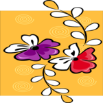 Flowers Background 5 Clip Art