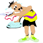 Jogger - Lost Clip Art