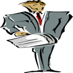 Businessman & Briefcase 2 (2) Clip Art