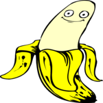Banana - Peeled Clip Art