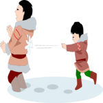 Snowball Fight 8 Clip Art