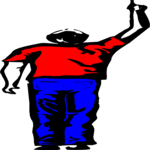 Man Pointing 09 Clip Art