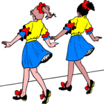 Dancers - Tap 1 Clip Art