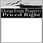 Ocean-Front Frame Clip Art