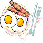 Eggs & Bacon 3 Clip Art