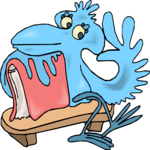 Student - Bird 1 Clip Art