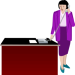 Talking on Phone 23 Clip Art