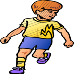 Boy Running 08 Clip Art