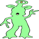 Space Alien 058 Clip Art