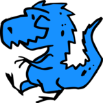 Dinosaur Walking Clip Art