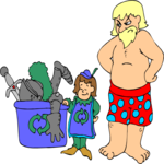 Recycling - Knight Clip Art