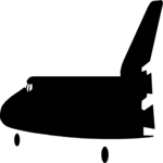 Space Shuttle Silhouette 3 Clip Art