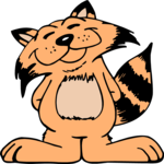 Raccoon - Happy Clip Art