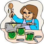 Making Pickles 1 Clip Art