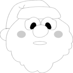 Santa Face 16 Clip Art