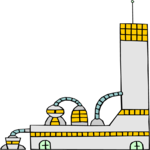 Alien Building 15 Clip Art