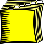 Accordian File 3 Clip Art