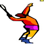 Tennis - Player 49 Clip Art